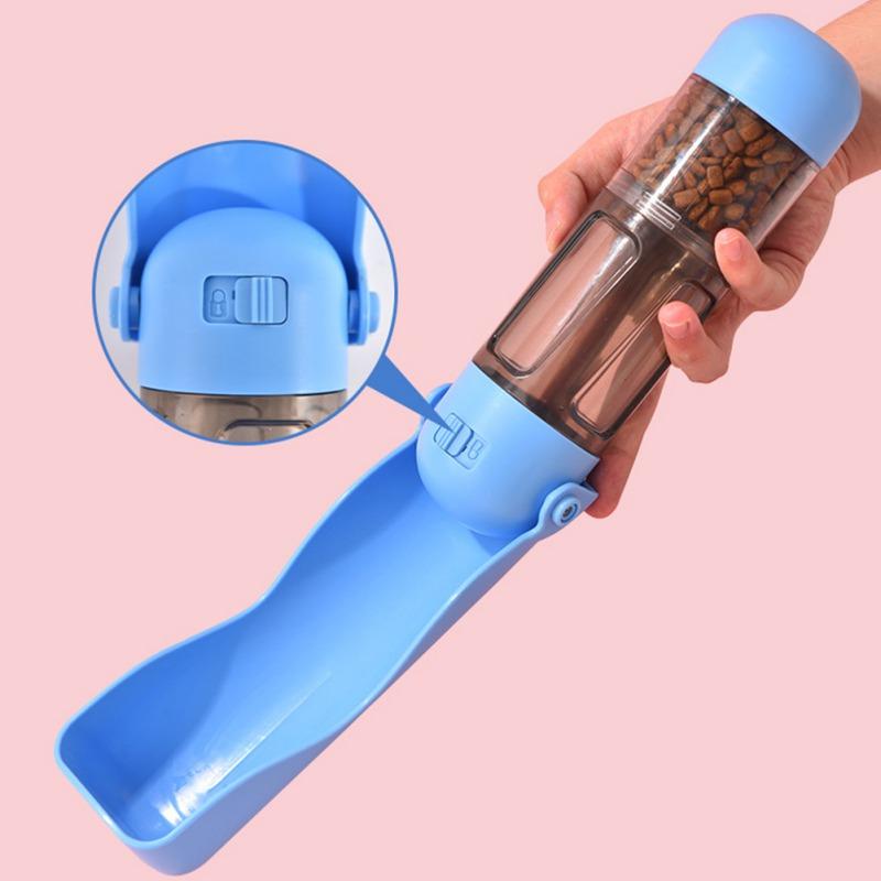 Dog Water Bottle Portable Pet Water Bottle With Food Container Outdoor Travel Water Bottle For Cat Rabbit Puppy Feeding Supplies