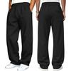 Men's Casual Straight Leg Sweatpants with Elastic Waistband for Daily Wear