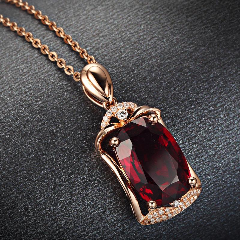 BELLA BOX Rose Gold SimpleTemperament Gorgeous Pendant Clavicle Chain  For Women Charm Wedding Engagement Fine Jewelry New Trendy