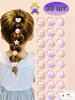 30 Heart-Shaped High Elasticity Hair Ties – Elastic Hair Bands for Women Ponytail Holders