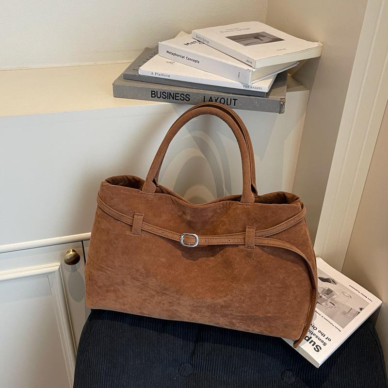 Autumn Suede Bag Women's Large-capacity New Tote Bag Casual Versatile Shoulder Underarm Bag