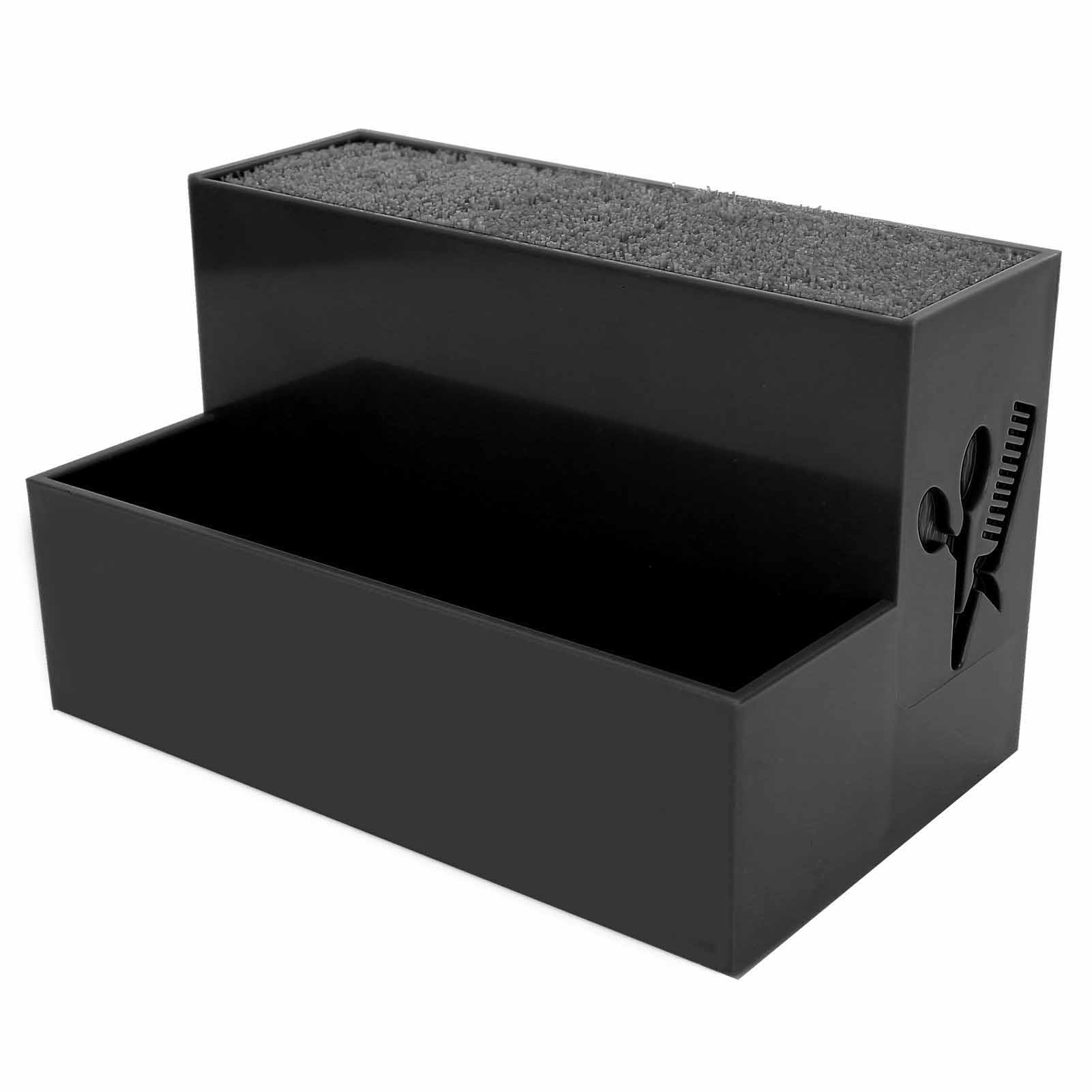 

Salon Hairdressing Clips Box Scissors Storage Box Organizer Hairdressing Tools Accessories чорний