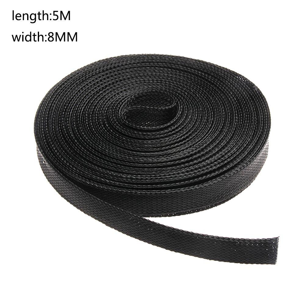 Black Tight PET Expandable Wire Protection Cable Braid Sleeving Insulation