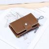 Key Case Soft Leather Waist Hang Key Holder with 6 Keyrings Keys Organizer for Men Women Daily/Travel Use