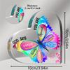 2D Fla Colorful Butterfly Acrylic Heart Decoration Plaque, Inspirational Faith Gift, Suitable for Wall Decoration, Porch, Room, Villa, Accents Home, H
