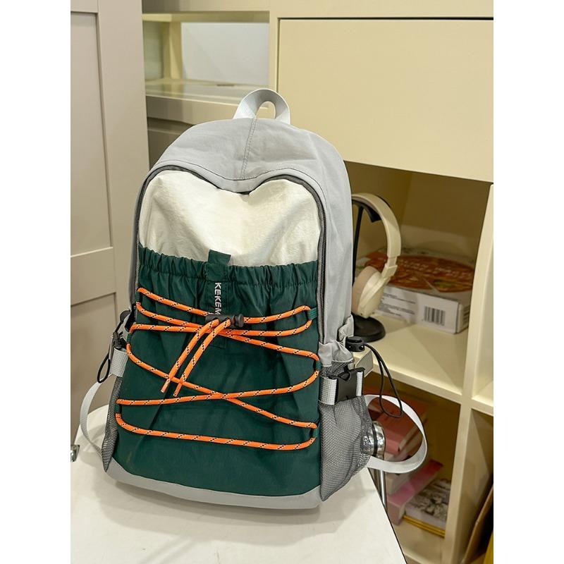 Tornister szkolny casualowy lekki plecak w kontrastowym kolorze nowy plecak górski outdoorowy plecak podróżny