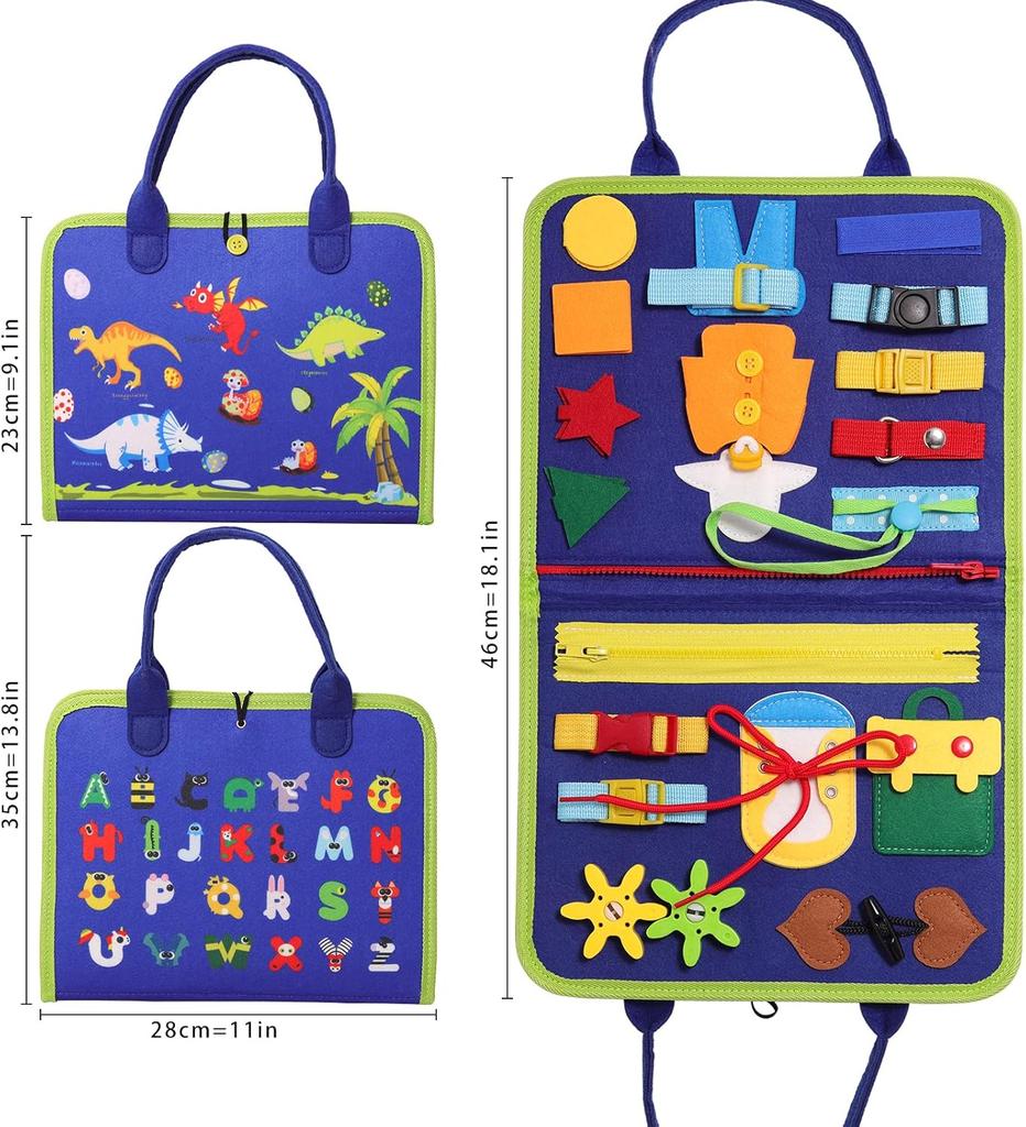 Montessori-Spielzeug für Kleinkinder, Busy Board, Busy Book, Sensory Preshool, Frühpädagogik, Lernen der Feinmotorik, Spielzeug für Kinder