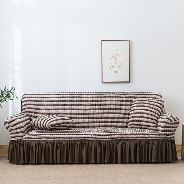 New Bubble Sofa Cover Skirt All-inclusive Fabric Sofa Cover Elastic Lazy Sofa Cover Universal In All Seasons
