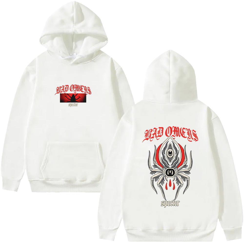 Bad Omens Spider Hoodie Bad Omens New Graphic Print Pullovers Retro Fashion Clothes Unisex Casual Long Sleeve Sweatshirtsv