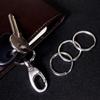 10/100pcs Stainless Steel Key Rings Polished Silver Round Flat Wire Split Key Ring For Jewellery Making Car Keyring DIY 25-35mm
