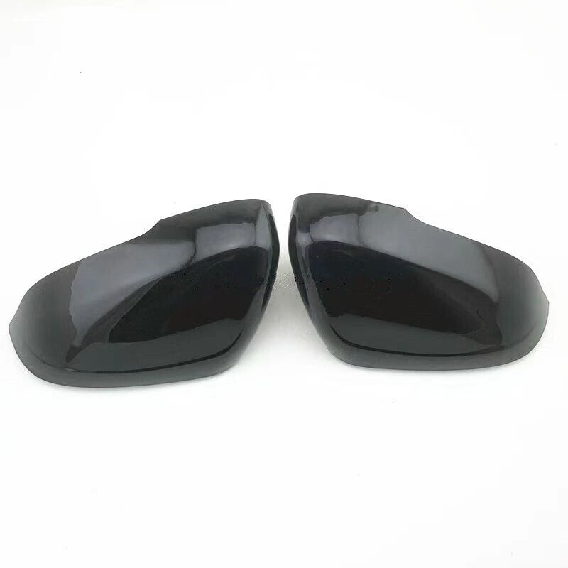 1 Pair Door Side Rearview Mirror Covers Caps Gloss Black Carbon Fiber Replacement For Volvo S60 V60 2011-2017 31402636 31402628 Gloss Black