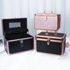 Make-up-Box Multifunktional Metall Windfuß-Therapie-Techniker Koffer Professioneller Make-up-Künstler Kosmetik-Aufbewahrungsbox