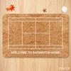 Newest Floor Mat Orange Tennis Court Print Welcome To Tennis Home Doormat Sports Entry Floor Mat