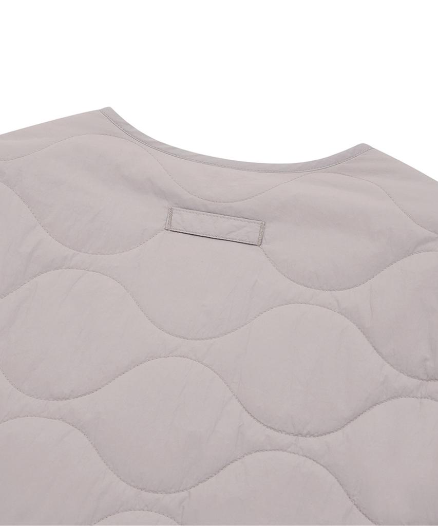 Yale Warm-Up Quilted Jacket_Light Gray
