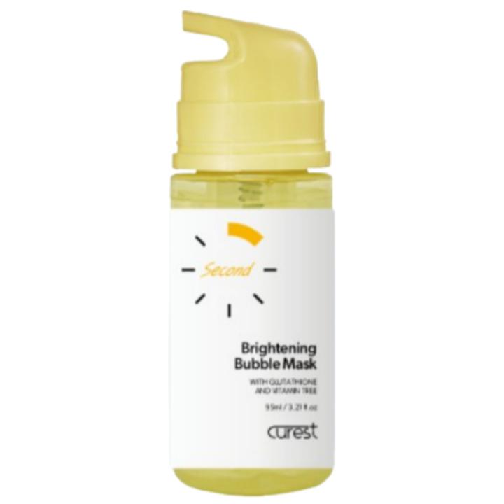 Кьюрест Кислородная маска-пузыри для объема/увлажнения/осветления 95 мл / Осветляющая, питательная, увлажняющая, корейская косметика, Kbeauty Bright