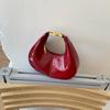 Y2k Half-moon Crescent Bag Simple Women's Coin Purses Trendy Pu Leather Handbag  Minimalist