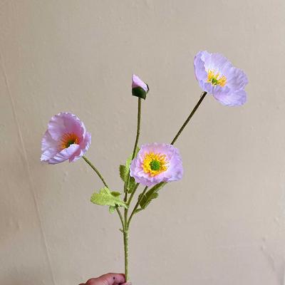 1 Stück Wunderschöne Künstliche Mohn Seidenblumen Garten Tisch Hochzeit DIY Party Hochzeits Brautstrauß Dekoration Luxuriöse Heimdekoration