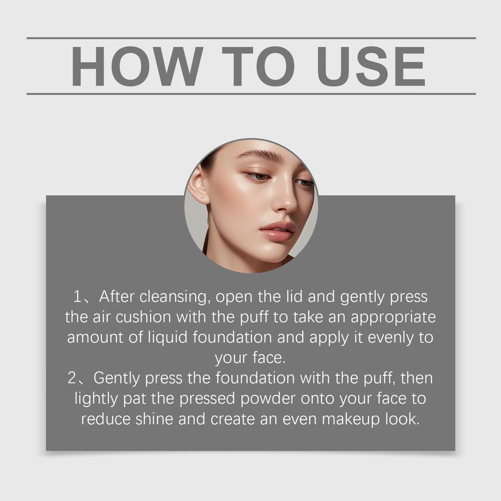 Concealer Foundation, Blue Super Coverage Foundation, Oil-control And Cushion Brightening Cushion