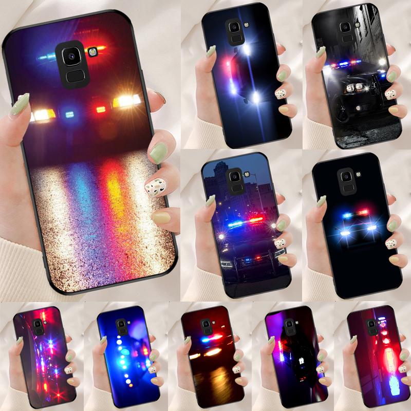 Police Cars Light At Night For Samsung Galaxy M21 M31 M11 M13 M33 M53 M16 M06 M12 M14 M15 M35 M55 M34 M54 M32 M52 Case