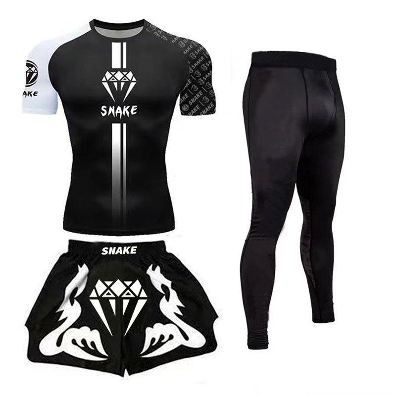 

Быстросохнущий тренировочный костюм для ММА и бокса: Комплект из 3 предметов Venom для бега и боя L