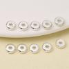 100pcs Flat Round Spacer Beads 18K Gold Plated Necklace Spacer Beads  Jewelry Making Accessory