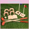 Wooden Simulated Golf Kit Educational Toy For Children Family Game Night