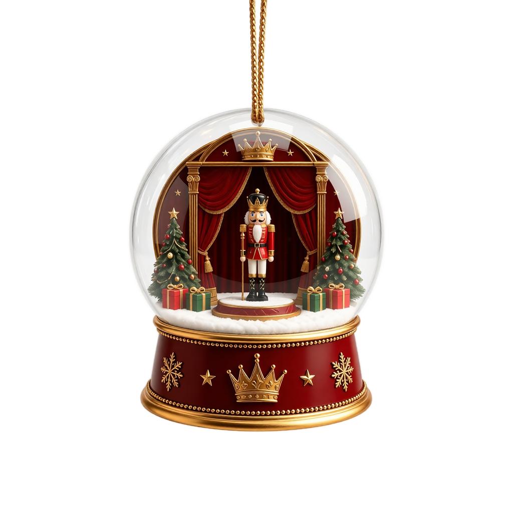 Christmas Acrylic Snow Hanging Ornament - Pendant for Christmas Tree and Holiday Home Decor