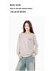 Women's 2025 American Style Pure Cotton Long-Sleeve T-Shirt: Loose Fit, Ideal for Autumn/Winter.
