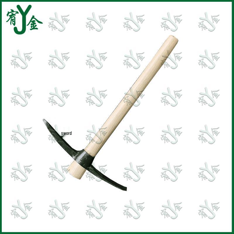 Multi-purpose Wooden Handle Rescue Shovel and Pickaxe