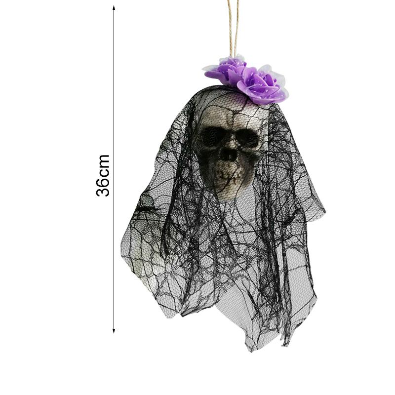 Halloween Hängender Schädelkopf Geist Spukhaus Flucht Horror Requisiten Ornament Halloween Party Dekorationen Für Home Terror Scary