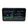 Air Quality Monitor CO2 Detector USB Charging Carbon Dioxide HCHO Temperature Humidity Detector with Large Screen