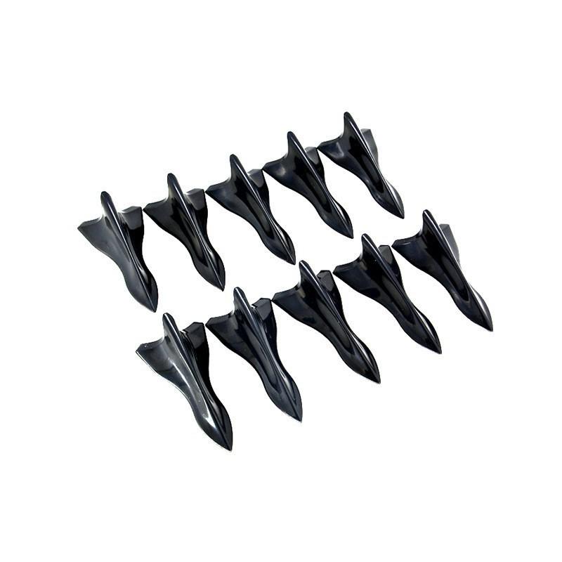 Universal Black Carbon Fiber Shark Fin Roof Spoiler Wind Deflector