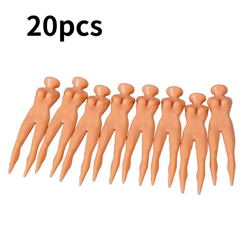 

Nude 20 Pcs Lady Golf Tees Model Ball Nails Auxiliary Tool Material Plastic
