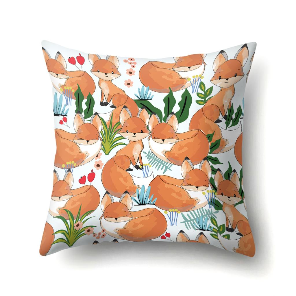 Geometric Animal Pattern Single-sided Pillowcase Office Hug Pillowcase Waist Pillowcase Polyester Simple Sofa Pillowcase
