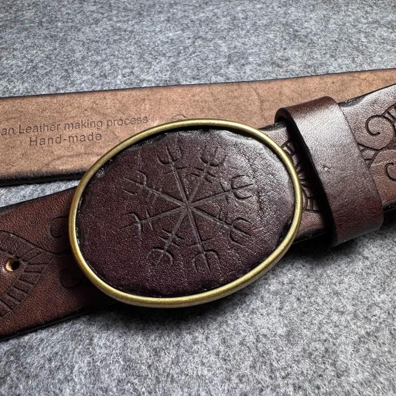 Genuine Leather Tough Guy Men`s Belt