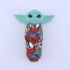Baby Yoda Figure Model Toy Cute Cartoon Craft Miniature Figurine Ornament Collectible Star War Cartoon Alien Figure Silicone Pipe Christmas Gift