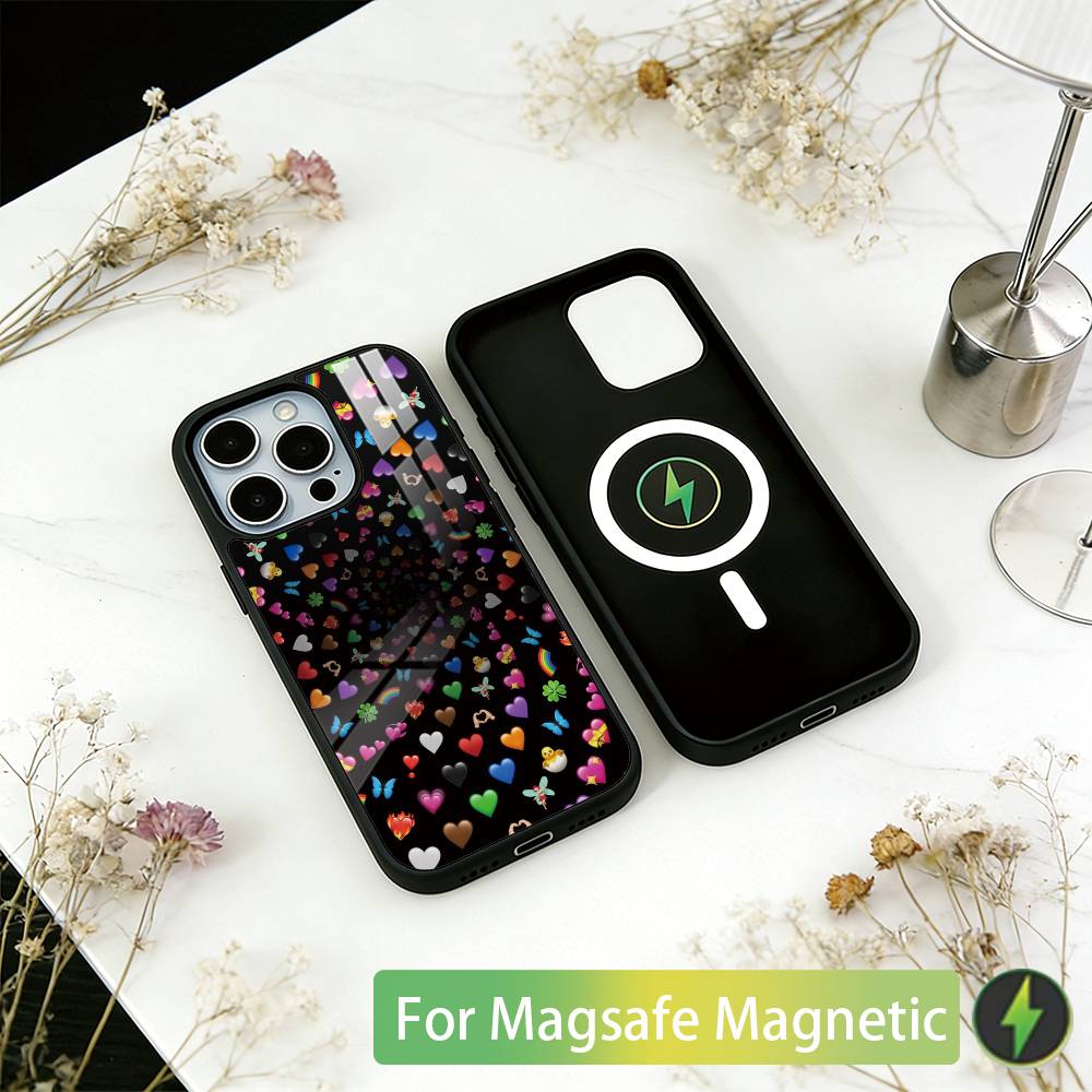 

Funny emoji Phone Case For iPhone17,16,15,14,13,12,11 Plus,Pro Magnetic with Magsafe Wireless Charging iPhone16
