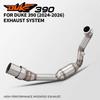 DUKE 390/RC390/390ADV Exhaust Pipe Tail for 2024-2026 Models