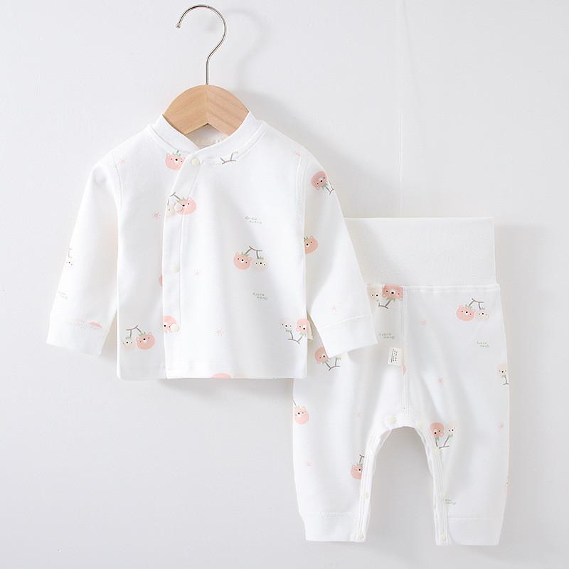 

Childrens Cotton Pajama Set With Animal Prints For Fall And Winter Sleepwear Cherry Bear,66cm