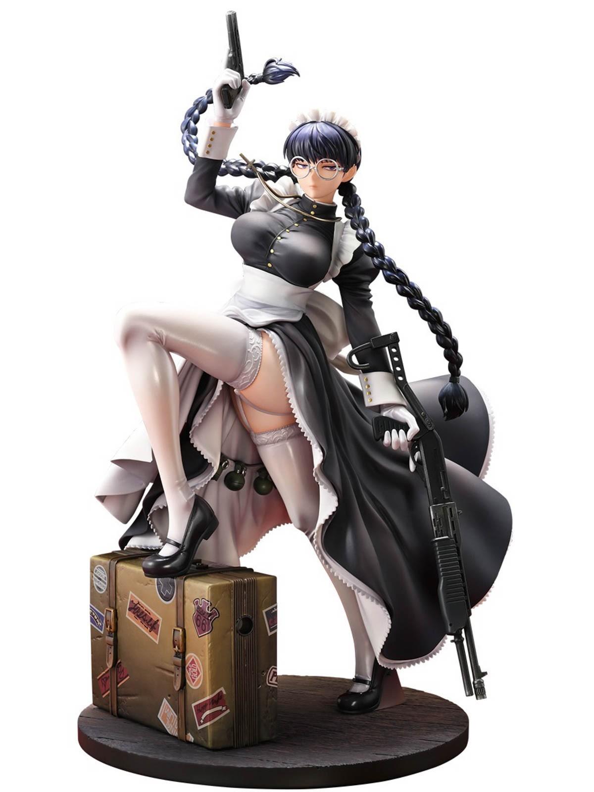 

Black Lagoon Roberta Nightmare Maid Ver. 11 Anime Figure PVC Statue Medicos NIB