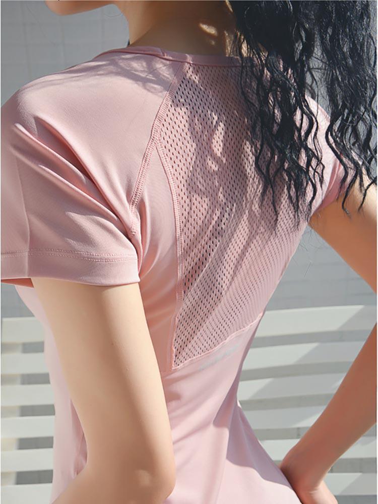 Women's Quick-Dry Slim Fit Short Sleeve Yoga & Running Top