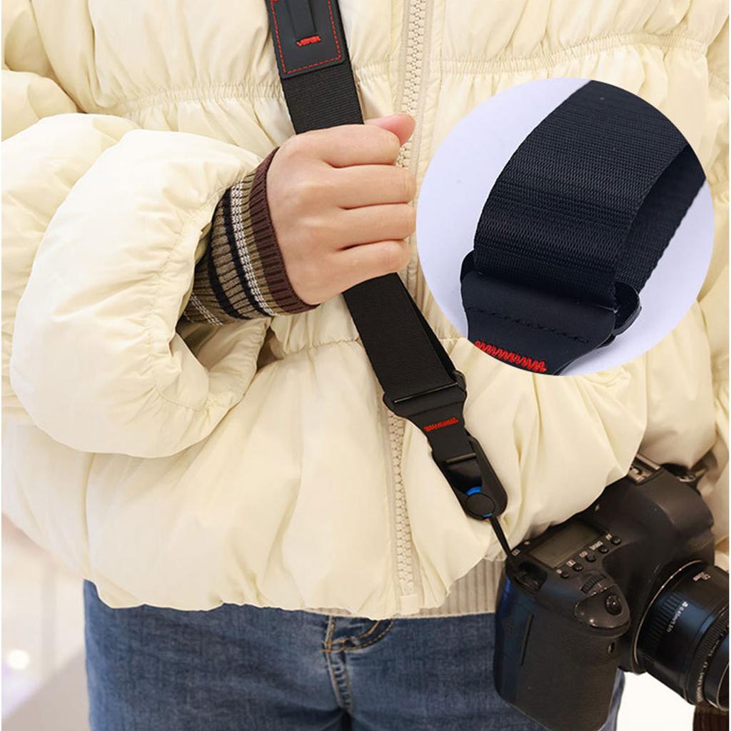 Shoulder Neck Strap for SLR DSLR and Mirrorless Cameras Universal Nylon Lanyard Quick Release Photographers Camera Belt