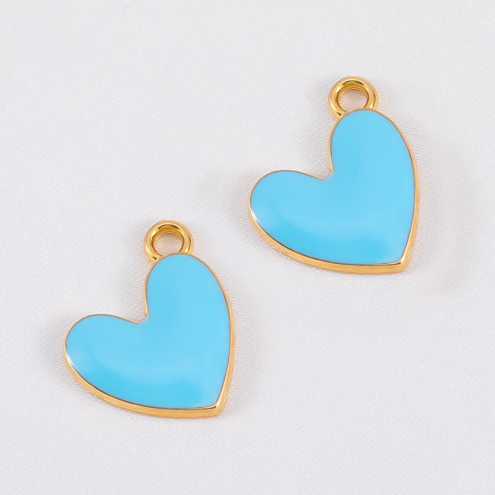 10pcs Trend White Enamel Ocean Coral Conch Fish Bones Fishtail Heart Charms Alloy Pendants DIY Necklace Keychain Jewelry Making