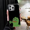 Funny Sad Forg P-Pepe Meme Soft Phone Case for iPhone 15 16 17 Pro Max 17Air 16E 14 Plus 13 12 Mini Shockproof Cover Back Shell