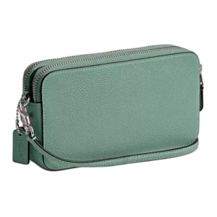 Coach Kira Leather Shoulder Bag, Crossbody Bag Small Women's Green CH819-LHAQM