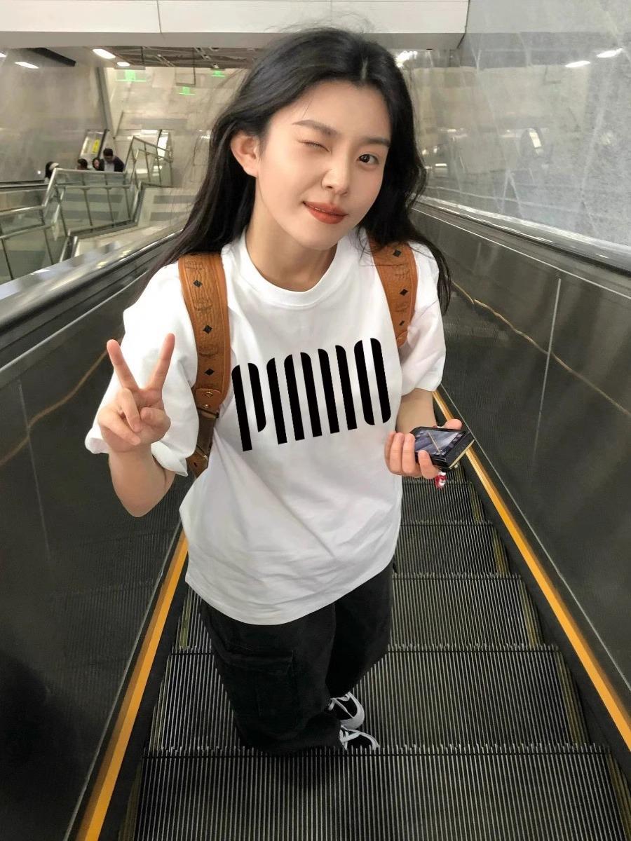 

Women s 2025 Summer Style Loose Fit Heavyweight Cotton White T-Shirt L чорний