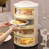 Transparent Stackable Food Insulation Cover Dust Proof Portable For Home Kitchen Keep Food Fresh Storage Organization Save Space