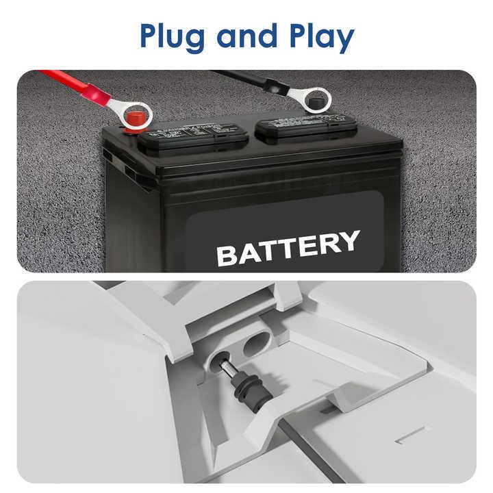 4th Gen 18 Gauge High Current DC Charging Cable with Mini Fuse Terminal