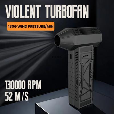Blower with High Speed Duct Fan Mini Turbo Jet Fan 130,000 RPM 45m/sTurbo Violent Fan High-Performance Brushless Motor