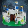 Conjunto Portão Castelo Cavaleiro Medieval Praça da Cidade Medieval MOC Minifigura Adultos Construção Bloco de Montar Brinquedos para Menino Presentes